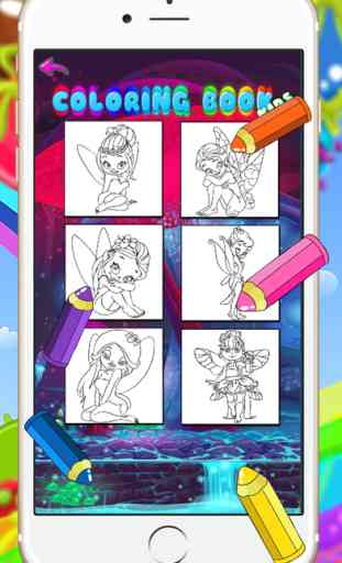 Fée livre de coloriage et de peinture pour les tout-petits HD Lite Gratuit - Educational dessin jeux pour enfants colorés pour les petits garçons et les filles enfants 3