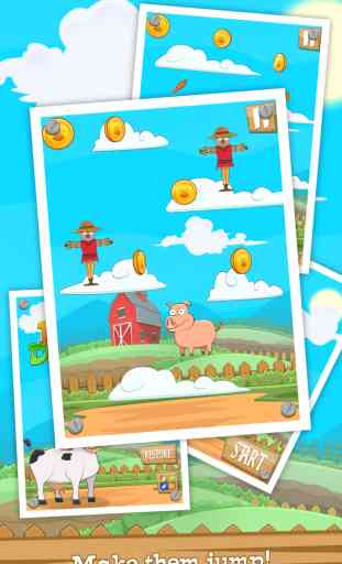 Ferme Jour Jump GRATUIT - Avec vache, porc, poulet et vos amis! 1