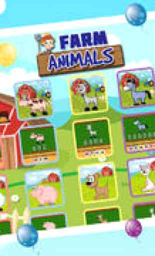 Ferme Puzzles animaux - Jeux éducation préscolaire d'apprentissage pour les enfants et tout-petits gratuit 1