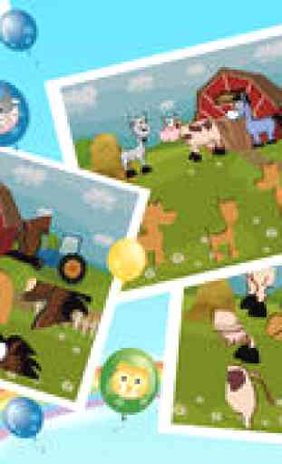 Ferme Puzzles animaux - Jeux éducation préscolaire d'apprentissage pour les enfants et tout-petits gratuit 2