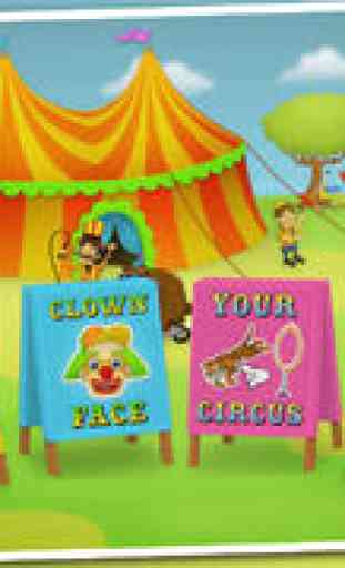 Fun au cirque - enfants gratuits app avec beaucoup de plaisir de puzzle, dressup et autocollants jeux 1