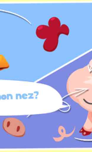 Joue Gratuit avec les cartoons des animaux de la ferme Jeu Puzzle pour bébés et enfants d`âge préscolaire 3