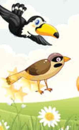 Les oiseaux qui volent, jeux pour les tout petits et les enfants: découvrir les espèces d'oiseaux ! jeu éducatif - GRATUIT 2