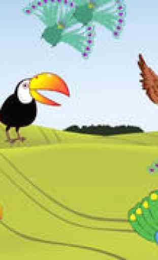Les oiseaux qui volent, jeux pour les tout petits et les enfants: découvrir les espèces d'oiseaux ! jeu éducatif - GRATUIT 4