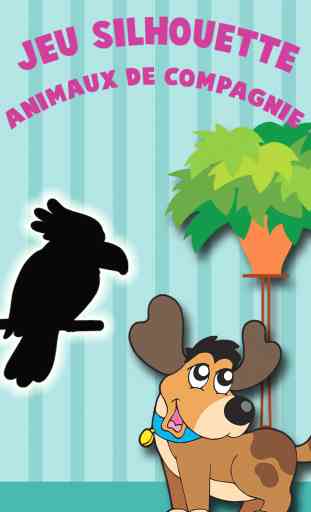 Gratuit Jeu-Silhouette-Tache-Noire animaux domestiques Cartoon 1