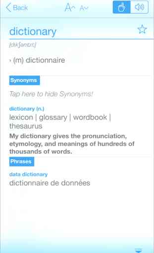 Le Dictionnaire et Traducteur Français - Anglais (French English Dictionary) 2