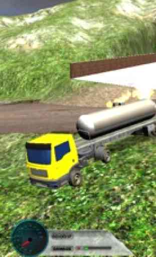 Off Road Transport pétrolier - camion remorque con 3