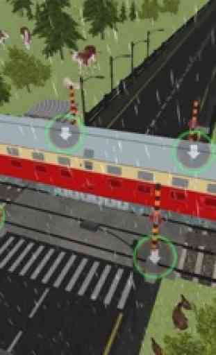 Rail Crossing train sim 3D 2