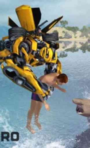 Robot Squad - Beach Rescue: Flying Robot Hero 3