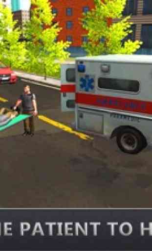 Voiture de secours en ambulance réelle - jeu de co 4
