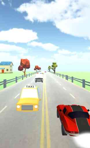 Turbo Cars 3D - Dodge jeu d'éviter les obstacles 3