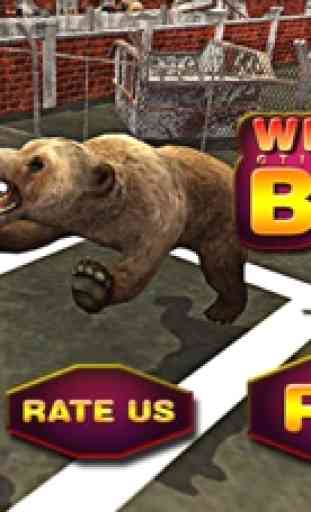 grizzly ville ours sauvage attaque sim 3d. 4