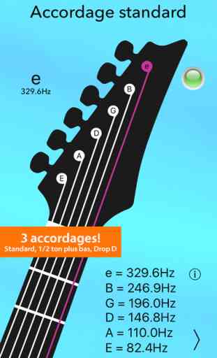 Accordeur de Guitare Électrique Lite - Accordez votre guitare avec précision et facilité! - Guitar Tuner Lite 1