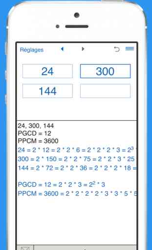 Calcul de PGCD et de PPCM - calcul du plus grand commun diviseur et du plus petit commun multiple 1