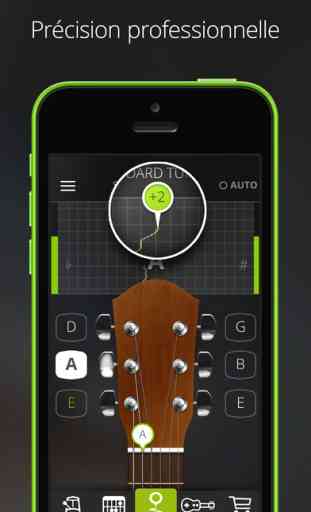 Guitar Tuna - Accordeur de guitare, ukulele et basse - The Ultimate Free Tuner for Guitar, Bass and Ukulele with Chord tab game and Metronomeor Guitar, Bass and Ukulele with Chord tab game and Metronome 2