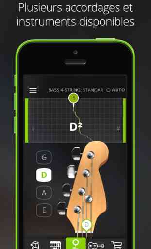 Guitar Tuna - Accordeur de guitare, ukulele et basse - The Ultimate Free Tuner for Guitar, Bass and Ukulele with Chord tab game and Metronomeor Guitar, Bass and Ukulele with Chord tab game and Metronome 3