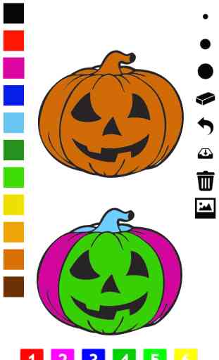 Livre à colorier d'Halloween pour les enfants: avec beaucoup de photos comme sorcière, fantôme, citrouille, tombe, costumes et plus encore. Jeu d’horreur pour apprendre à dessiner et peindre une image 1