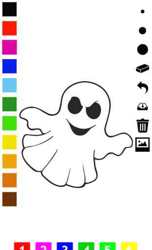 Livre à colorier d'Halloween pour les enfants: avec beaucoup de photos comme sorcière, fantôme, citrouille, tombe, costumes et plus encore. Jeu d’horreur pour apprendre à dessiner et peindre une image 4