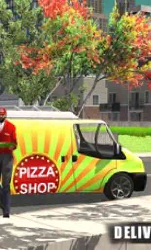 American Pizza Delivery Boy - Ultimate Van Sim 3D 1