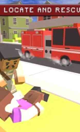Block City Fire Truck Rescue 1