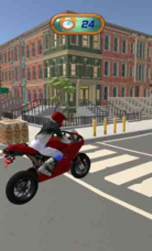 City Pizza Delivery Bike Rider 3