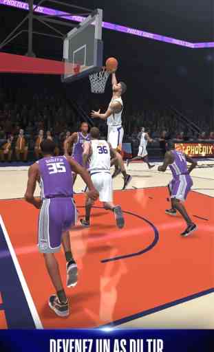 NBA NOW, jeu mobile de basket 3