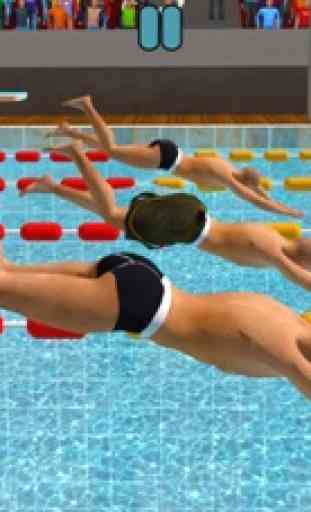 Course de natation de sports 1