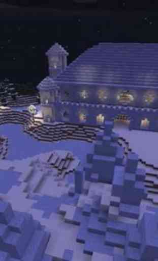 Ice Spikes Castle map for MCPE 3