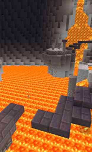 Volcanic Parkour map for MCPE 3