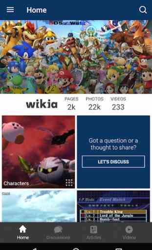 Wikia : Super Smash Bros. 1