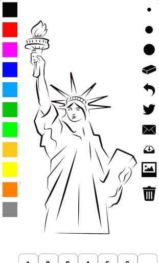 Livre à colorier l’Amérique pour les petits enfants: apprendre à peindre les symboles des États-Unis 2