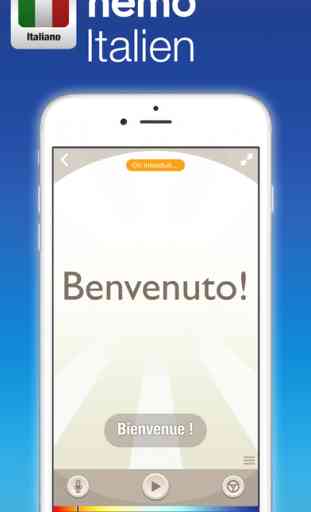 Nemo Italien - App gratuite pour apprendre l'italien sur iPhone et iPad 1
