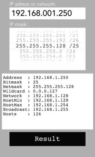 IPMask - calculateur d'adresse de réseau 1