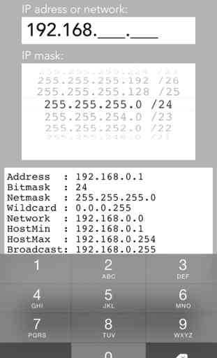 IPMask - calculateur d'adresse de réseau 2