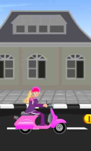 Miss Barbie Scooter Ride 1