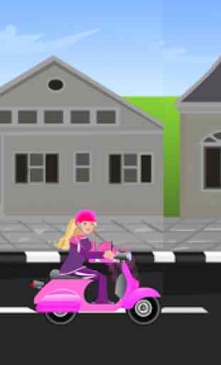 Miss Barbie Scooter Ride 2