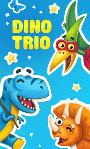 Dino Trio Autocollant iMessage 1