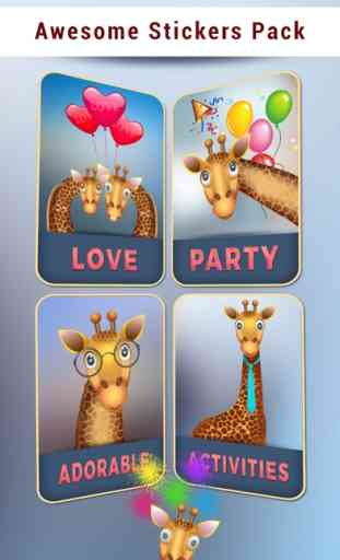 Giraffe Cam- Baby Giraffe Stickers 2