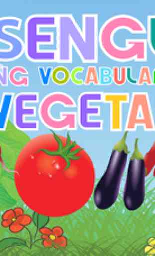 Apprendre l'anglais Légumes Vocabulaire Education Jeu: Facile Puzzle Langue Gratuit Pour les enfants d'âge préscolaire et la maternelle 1
