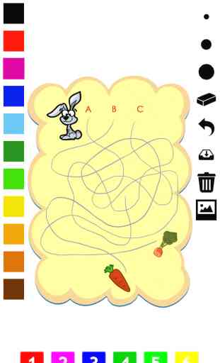 Labyrinth learning games - Jeu éducatif pour les enfants de 3-5 ans: labyrinthes, des jeux et des puzzles pour l'école préparatoire, maternelle ou primaire avec les animaux. Aide chien, lapin, singe, écureuil, et pirate à travers le labyrinthe 2