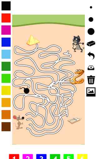 Labyrinth learning games - Jeu éducatif pour les enfants de 3-5 ans: labyrinthes, des jeux et des puzzles pour l'école préparatoire, maternelle ou primaire avec les animaux. Aide chien, lapin, singe, écureuil, et pirate à travers le labyrinthe 3