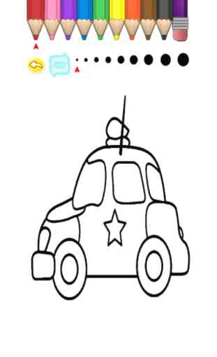 Enfants Coloring Book - Cute Small Car Aichi 2