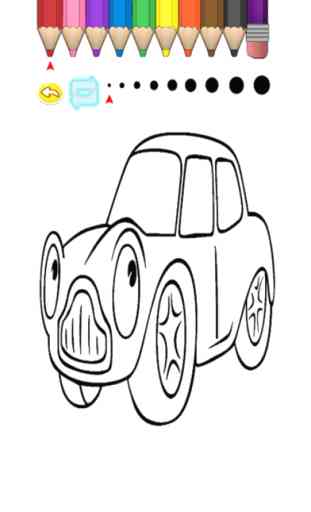 Enfants Coloring Book - Cute Small Car Aichi 4