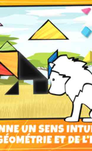 Puzzles Tangram Pour Enfants et les Tout-petits: Safari 1