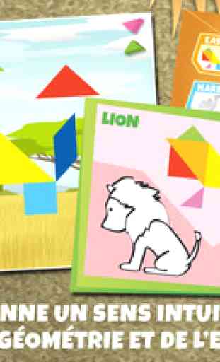 Puzzles Tangram Pour Enfants: Safari 1