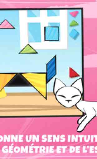 Puzzles Tangrams Swipea Pour Enfants: Chats 2 1