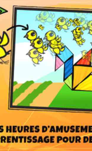 Puzzles Tangrams Swipea Pour Enfants: Safari Jardin 3