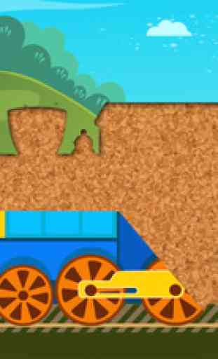 Trains et transports pour enfants - Puzzles 2
