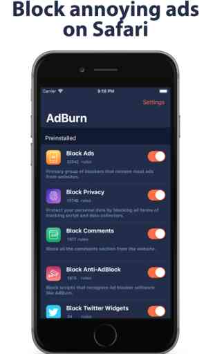 AdBurn - Adblock block ads 1