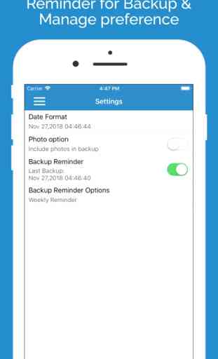 Contacts Backup Manager PRO 4